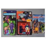 Carded Robotech, RoboCop & Desert Patrol Figs