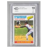 1977 Topps Rod Carew #120 Twins Card BCCG 10
