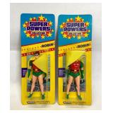 Pair Kenner Super Powers Robin Action Figures