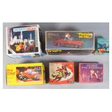 6 Vtg Chinese Battery-Op & Wind-Up Toys w/Box