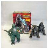 Bandai & Trendmasters 4 Vtg Godzilla Figures