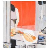 Teicher Oil on Canvas Bakery Interior