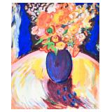 Yehouda Chaki Litho Floral Still Life, H.C. 6/20