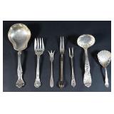 Coll. 7 Sterling Serving Pcs Incl Tiffany & Co. &