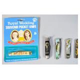 Group of 5 Souvenir and Wildlife Folding Knives