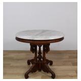Victorian Renaissance Rev. Marble Top Side Table