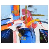 G. Lanny Oil on Canvas Abstract Composition