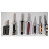Group of 7 Automatic and Specialty Knives