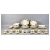 41-Pc Set of Lenox Tosca Pattern Porc. Dinnerware