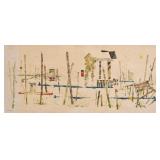 Ronald Julius Christensen Oil on Board Weathered