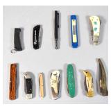 Grp of 12 Asstd. Folding & Promo Pocket Knives