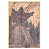 Toshi Yoshida Woodblock Heirinji Temple Bell