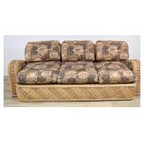 Wicker Three-Seater Sofa Attr to Jay Spectre