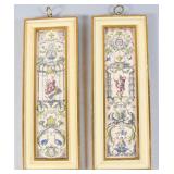 Pr of Hand-Colored Neoclassical Grotesque