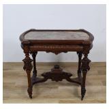 American Renaissance Rev. Walnut & Marble Top