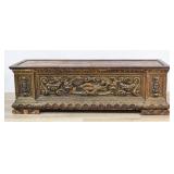 Renaissance Style Carved Wood Cassone