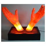 Novelty Pop Art Table Lamp w/ Phallic-Tipped Hands