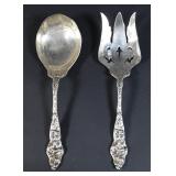 Pr of WM. B. Durgin Sterling Iris Serving Pcs