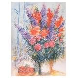 Marc Chagall Lithograph Floral Still Life