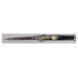 Italian Automatic Stiletto Switchblade w/ Natural