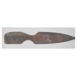 Al Mar Steel Combination Blade and Comb w/ Sheath