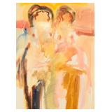 Jankowski W/C on Paper Abstract Nude Figures