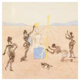 After Salvador Dali Color Etching The Golden