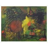Oil on Canvas Abstract Composition
