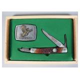 Remington 1989 Turkey Hunter Knife & Belt Buckle