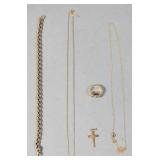 5 Pieces of 14K Yellow Gold Jewelry