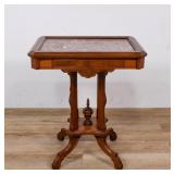 American Aesthetic Mvmt. Walnut & Marble Top Table