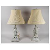 A Pair of Andrea by Sadek Neoclassical Bisque...