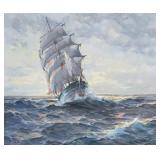 William A. Brigl Oil on Canvas A Glimpse of the...