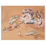 Zara Ellwood Gouache on Board Water Lily
