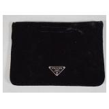 Prada Black Velvet Pouch with Authenticity Card
