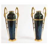 A Pair of Egyptian Revival Gilt Metal Mounted...