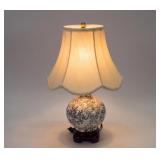 Ceramic Floral Ginger Jar Table Lamp