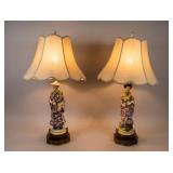 A Pair of Shaly Japan Chinoiserie Figural...