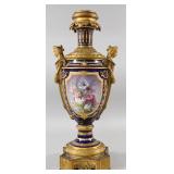 Large French Gilt Bronze Mounted Cobalt Blue...