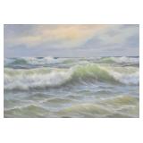Wolmer Zier Oil on Canvas Seascape