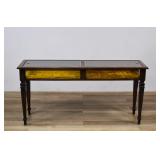 Neoclassical Style Hardwood Display Console...