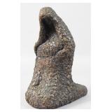 Modernist Bronze Sculpture of a Hooded Figure,...