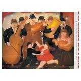Fernando Botero Bal en Colombie Exhibition Poster