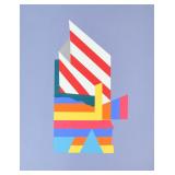Earl Beauford Miller Screenprint Probe, 1973