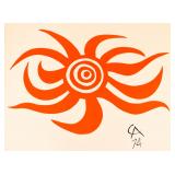 Alexander Calder Lithograph Sunburst