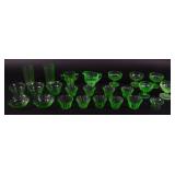 Collection of 20+ Pieces of Uranium Glass...