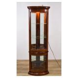 Pulaski Furniture Lighted Corner Curio Cabinet