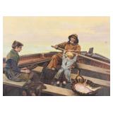Georges Jean Marie Haquette Oil on Canvas...