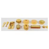 17-piece Art Nouveau Multi-Toned Celluloid and...
