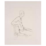 Sydney McGinley Drawing Seated 'Will'